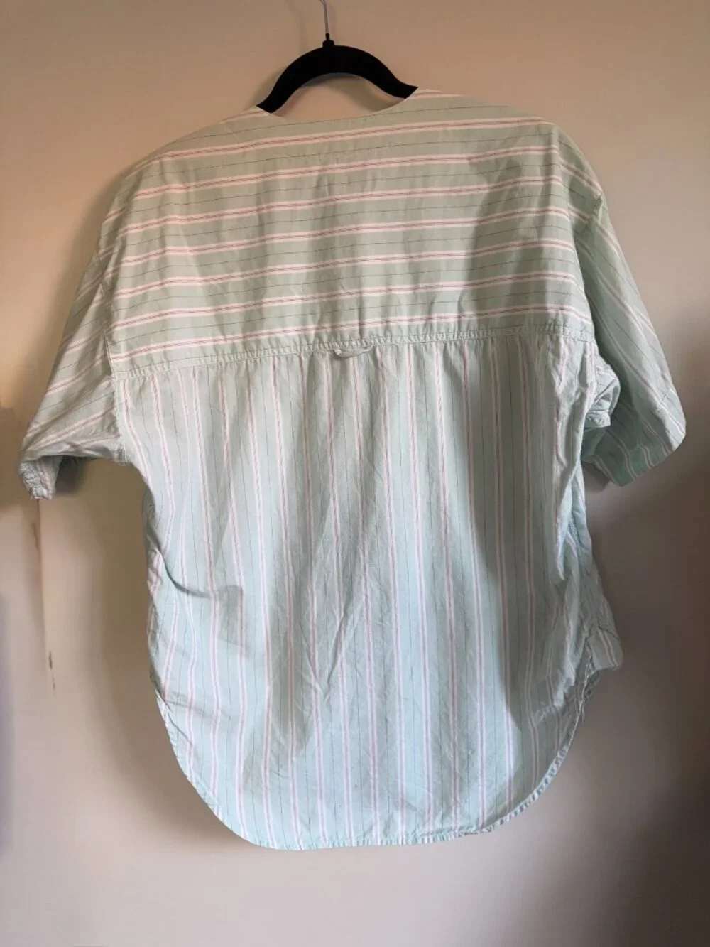 Vintage 80s Calvin Klein Sport Cotton Striped Button Up Shirt Medium - Picture 3 of 5